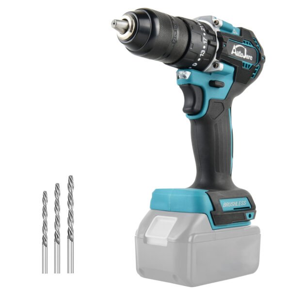 AUTOJARE Cordless Impact Drill Compatible with Makita 18V 13MM Brushless Drill Driver 35+3 Torque Levels 90 N.m 2 Adjustable Levels Cordless Drill